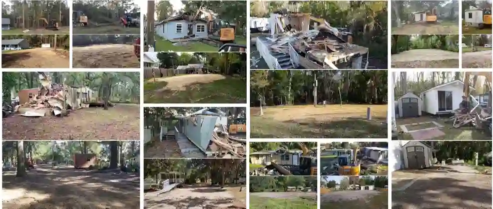 Collection of completed demolition and final cleanup projects